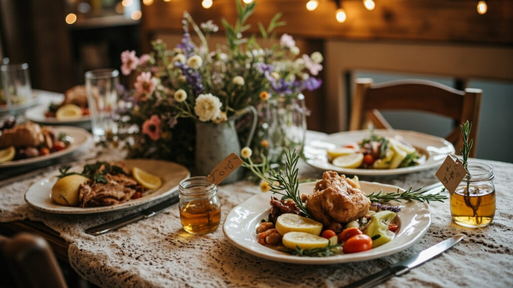 Idee répas mariage simple pas cherter une réception conviviale et inventive