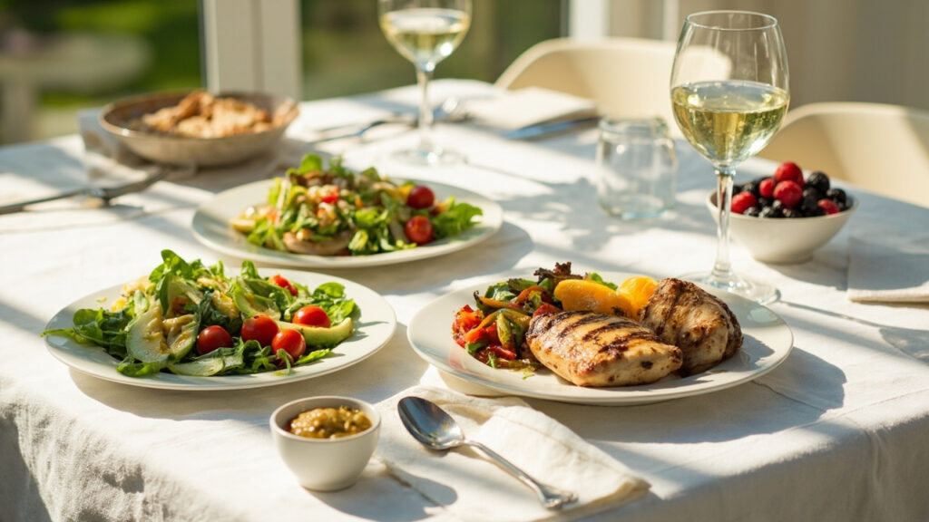 Repas Léger d'Été: Astuces et récettes versé un dîner Réussi