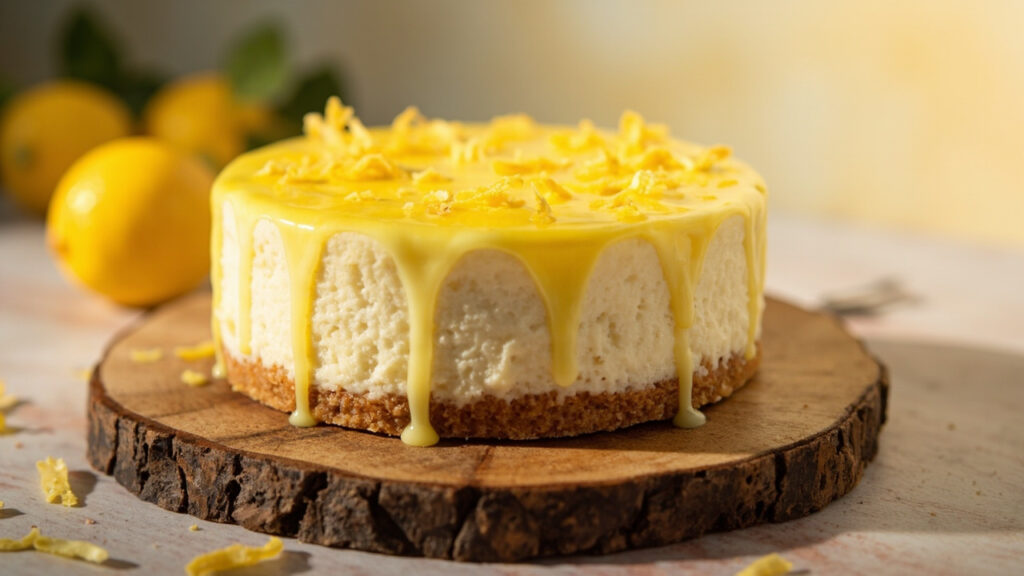 Gâteau au fromage blanc léger et citronné