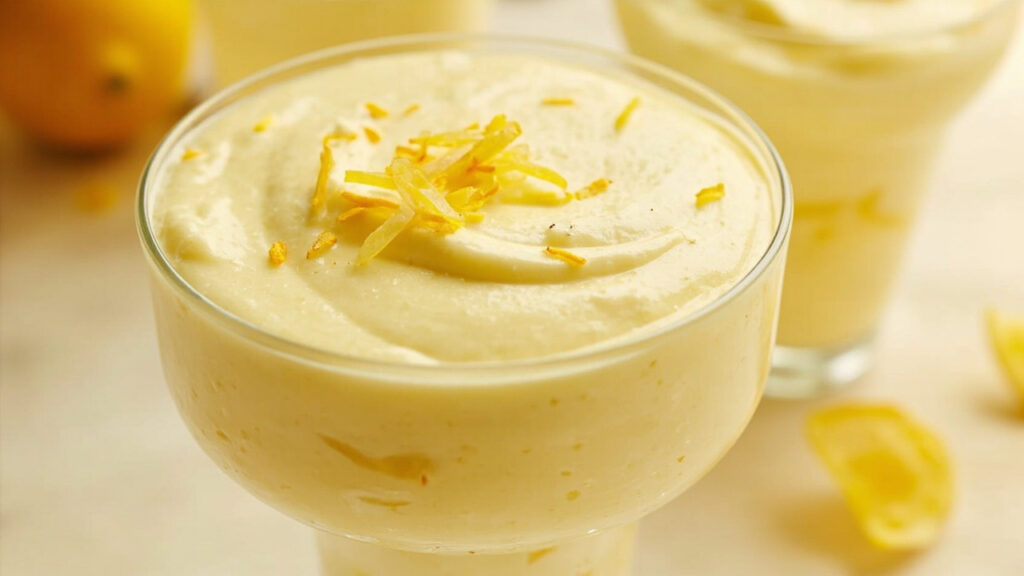 Mousse citron mascarpone légère et rafraîchissante