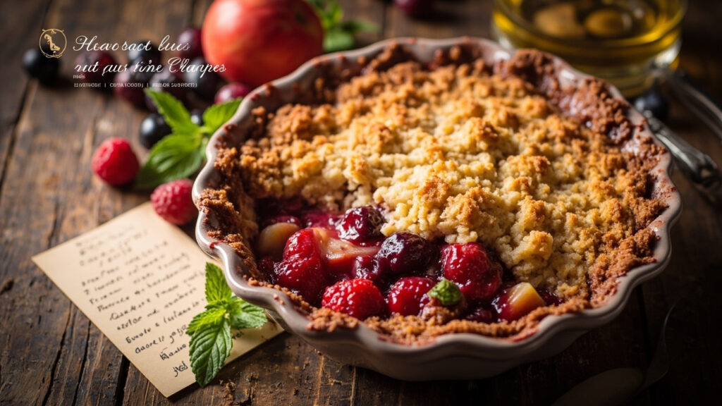 Crumble sans beurre : recette, substitutions et astuces